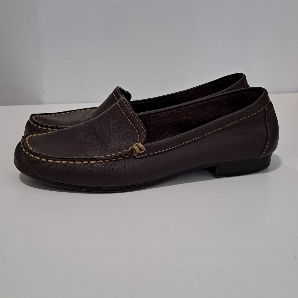 Naturalizer Simba Loafers – Women’s Size 7.5 Wide (Chocolate Brown Leather)